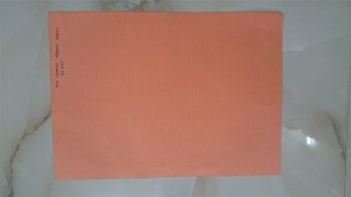 MG Orange Ribbed Kraft Paper
