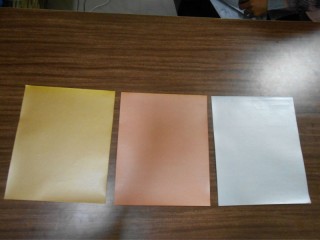 Metallic color coated paper - ribbed Kraft paper