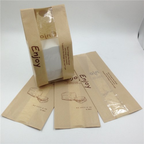 Baguette - bread paper bag with window